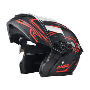 หมวกกันน็อคแบบเปิดปิดได้หมวกกันน็อคแบบเต็มใบหน้าหมวกกันน็อคเอบีเอสโลโก้ที่ปรับแต่งได้สำหรับทุกฤดูกาลหมวกกันน็อครับประกัน1ปี - Product Image 4