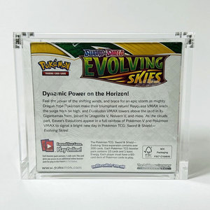 Boîte à cartes Pokemoned TCG anglaise personnalisée boîte de rehausseur en acrylique boîte de rehausseur de <span class=keywords><strong>carte</strong></span> à collectionner avec couvercle magnétique - Product Image 2