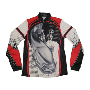 Tùy Chỉnh Logo Men UPF 50 + UV Sun Bảo Vệ Ngoài Trời Chạy 3D Thăng Hoa In Ấn T Áo Sơ Mi Nửa Dây Kéo Dài Tay Áo Câu Cá Áo Sơ Mi - Product Image 2