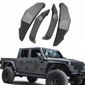Jeep Gladiator JT 2020-2026 Siyah Alüminyum Çamurluk Genişleticileri Yedek Parça Off-road Çamurluk Genişletici Kiti JT1008 - Product Image 1