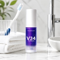 Mousse blanchissante pour dents V34, type pressoir, rafraîchit l'haleine, nettoie les dents, soin des gencives, soin buccal, 30 ml