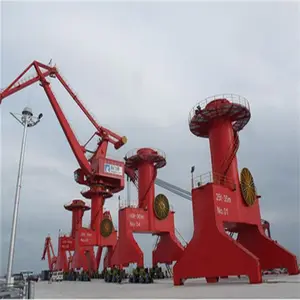 35 ton 50 ton 360 gradi di livello rotante piedistallo soffiante Offshore singola gru a bandiera porto gru a ponte prezzo