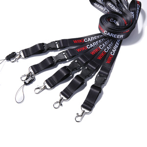 Biểu Tượng Tùy Chỉnh Nhuộm Thăng Hoa Polyester Keychain Dây Buộc Bán Buôn Cổ Dây Buộc Dây Đeo - Product Image 1