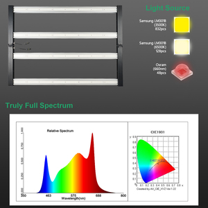 ไฟปลูกต้นไม้แบบ Full Spectrum LED ปลอดภัยไร้กังวล พร้อมหลอด <span class=keywords><strong>Samsung</strong></span> Lm301h Lm301B กำลังไฟ 240w/320w - Product Image 3