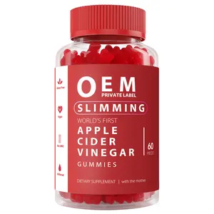 Suplemen pelangsing cuka Apel diformulasikan untuk mendukung upaya penurunan berat badan & pembersihan pencerna detoks kesehatan Gut