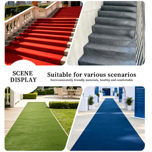 Tapis personnalisé pour événements extérieurs, fêtes, expositions, scène, commercial, blanc et bleu, pour mariage, aiguilleté, camping-car - Product Image 5