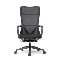 Chaise de bureau ergonomique pour le gaming sur ordinateur, en maille, réglable en hauteur, idéale pour les pauses déjeuner, pour les managers, les superviseurs et le personnel.