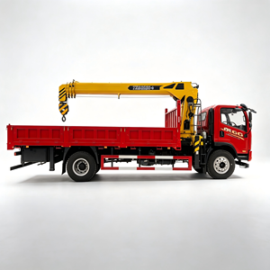 Transportador de Carga FAW de Uso Medio Equipado con Plataforma de Elevación Telescópica de 8T Integrada para el Transporte de Materiales de Construcción - Product Image 1