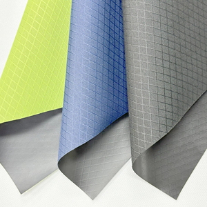 Tela Textil con Patrón de Diamantes para Accesorios de Bolsos, Tela Tejida 100% Poliéster para Carpas, Tela Oxford - Product Image 1