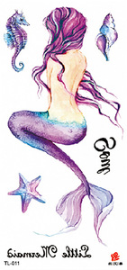Diseño personalizado Tatuajes Temporales <span class=keywords><strong>Diamante</strong></span> y Flor Sirena Temas-Premium Tattoo Stickers - Product Image 4