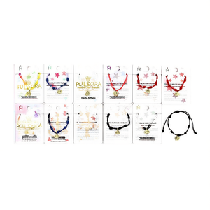 Pulsora, Brazalete de Moda con Dijes, Acero Inoxidable, Diseño de Nudo de Siete Estrellas, Chapado en Oro, Joyería Unisex para Regalo - Product Image 1