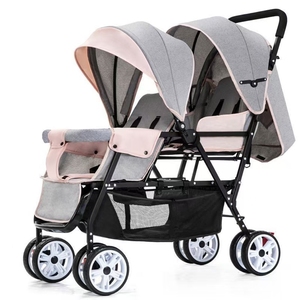 Poussette jumelle nouveau-né double <span class=keywords><strong>confort</strong></span> de voyage de haute qualité pour bébé et enfant en bas âge avec double siège - Product Image 3