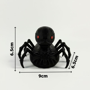 Meetcera Araña Negra Gigante de Resina para Decoración de Halloween, Juego de Animales Realistas y Duraderos para Manualidades - Product Image 3