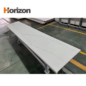 Toptan düşük fiyat yapay kuvars döşeme beyaz ven mermer döşeme ile suni kuvars mutfak tezgahı - Product Image 5