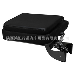 Chaise pliante RV en cuir noir avec structure en acier, siège mural pour véhicule utilitaire et ambulance - Product Image 4