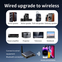 Récepteur audio stéréo HIFI sans fil 5.4 avec adaptateur AUX 3.5MM RCA USB Type-C U-Disk pour séparateurs et convertisseurs vidéo