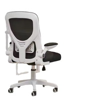 Chaise pivotante ergonomique Chaise d'ordinateur confortable avec dossier en maille pour bureau à domicile avec appui-tête et accoudoir en 3 D