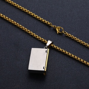 Factory Direct Wholesale Stainless Steel love Letter Necklace, Envelope <b>Locket</b> Pendant Envelope Necklace - Product Image 6
