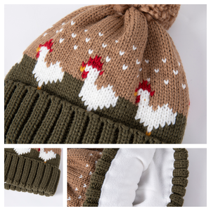 बच्चों के लिए सर्दियों डिजाइनर बेनी गर्म बालों वाली टोपी के साथ किशोर - Product Image 5