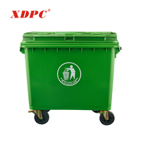660 litres poussière poubelle poubelle 660l poubelle en plastique