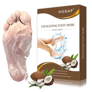 OEM campione gratuito usa e getta 2 pezzi estratti naturali esfoliazione tenera pelle secca Pedicure maschera peeling piedi corea