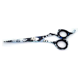 Ciseaux de barbier pliables en acier inoxydable, manche en caoutchouc, ciseaux professionnels pour la coupe de cheveux, salon de beauté - Product Image 3