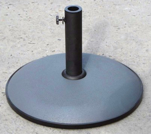 Base de sombrilla redonda de 25kg, soporte de peso para jardín, Patio, paraguas gris - Product Image 1