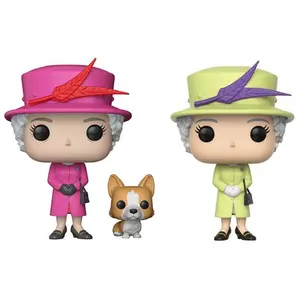 Koningin Elizabeth Ii 01 # Met Hond Corgi Actiefiguurspeelgoed Vinyl Pop Royals Collectie Model Speelgoed Cadeau Met Doos