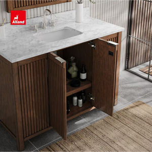 Mobile <span class=keywords><strong>Bagno</strong></span> Moderno in Legno Alland Guangdong con Lavabo e Specchio per Hotel e Costruttori di Case Personalizzate - Product Image 1