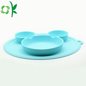 OKSILICONE-<span class=keywords><strong>Assiette</strong></span> <span class=keywords><strong>en</strong></span> silicone pour bébé <span class=keywords><strong>en</strong></span> <span class=keywords><strong>forme</strong></span> <span class=keywords><strong>de</strong></span> <span class=keywords><strong>Mickey</strong></span>, facile à nettoyer, facile à nettoyer - Product Image 3