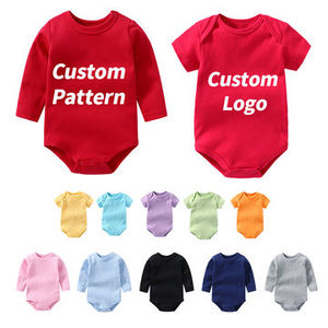 ชุดบอดี้สูทแขนยาวสีขาวสำหรับเด็กทารกแรกเกิดพิมพ์ฉลากแบบกำหนดเอง - Product Image 4