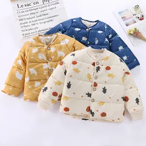 Multi-patterned baby winter jackets unisex kids outer wear popular winter children clothes wholesale