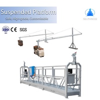 Plataforma Elevadora Suspendida Galvanizada en Caliente ZLP500 ZLP1000 para Construcción, Andamio Colgante, Torre de Aleación para Mantenimiento de Fachadas