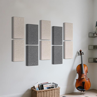 Panneaux acoustiques insonorisants autocollants OUYUAN, couleur camel clair, en polyester, pour studios à domicile, bureaux, écoles, appartements