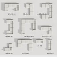 Novilla Modernes Design Schlafzimmermöbel Weißes Sofa-Set Hochdichter Schaumstoff Komprimiertes Vakuumsofa für Hotel und Apartment