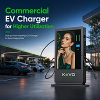Borne de recharge DC pour véhicules électriques 65 pouces avec affichage numérique et contrôle de contenu à distance pour réseaux CPO et de stationnement