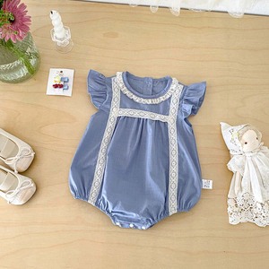Tutina Estiva per Bambine con Maniche Svolazzanti, Abbigliamento per <span class=keywords><strong>Neonati</strong></span> in Cotone, Graziose Tutine per Bebè - Product Image 3