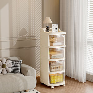 XinHang منظم تخزين بلاستيكي متعدد الاتجاهات ، منظم عرض بلاستيكي ، رف مقصورة بلاستيكي سهل الوصول إليه - Product Image 4