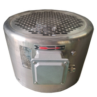 Ventilateur axial électrique ODM en acier inoxydable avec roulement à billes, pales en acier au carbone, 1400 tr/min, montage sur pied, couleur argent, 230V-415V
