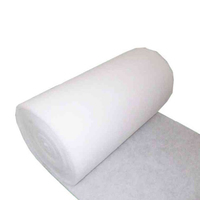 Vente en gros rouleau de frappeur pour couette ouate de polyester de 36 pouces de large ouate de polyester rembourrée écologique en dacron collé
