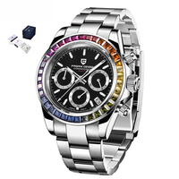 Montre-bracelet de luxe Pagani Design PD-1644 1644 pour homme, calendrier analogique, mouvement à quartz MIYOTA OS20, acier inoxydable, Reloj