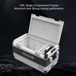 AntUncle 100L DC 12/24V réfrigérateur de congélateur de voiture portable camping-car RV réfrigérateur à compresseur avec adaptateur secteur 110-240V utilisé à la maison - Product Image 6