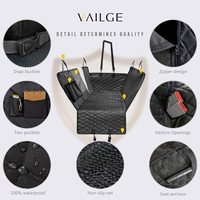Housse de siège arrière pour chien/chat pour voiture Tapis imperméable pour animaux de compagnie Coussin de protection pour hamac Pet Auto Supplies