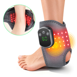 Sabuk Pijat Penghangat Kaki Terapi Cahaya Merah Nirkabel Kompres Panas Pereda Nyeri Pergelangan Kaki Pijat Getar Pergelangan Kaki Berpemanas Isi Ulang - Product Image 1
