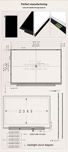 ระบบตรวจสอบความปลอดภัย อัตราการรีเฟรช 60Hz โมดูลหน้าจอ LCD ขนาด 11.6 นิ้ว - Product Image 6