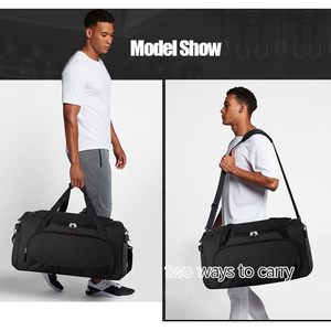 Bolsa de Gimnasio Uarition de 50L, Negra, Resistente, Bolsa Deportiva Grande para Viajes, Entrenamiento, Fitness y Deportes - Product Image 2