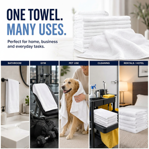 Premium Soft Woven Microfiber Bath & <b>Travel</b> Towel-Quick Drying Textured Hair Towel Machine Washable - Product Image 2