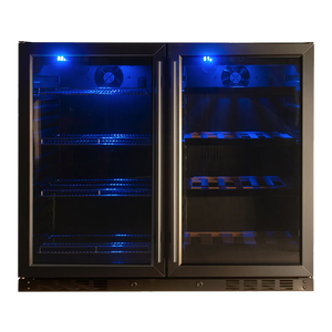 Thép Không Gỉ Cao Dual-Khu 220L Rượu Vang Đỏ Mát Tủ Lạnh Điện Được Xây Dựng Trong Cho Khách Sạn Nhà Hàng Rượu Vang Cửa Hàng Sử Dụng Máy Nén - Product Image 4