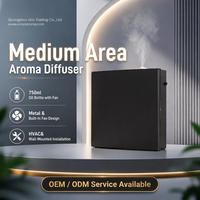 Diffuseur d'arômes professionnel de taille moyenne 750 ml, diffuseur d'huiles parfumées intelligent, diffuseur d'air parfumé électrique HVAC, monté au mur