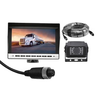 Monitor IPS de 7 pulgadas de alta resolución AHD, 1080P, 2CH, salida de vídeo IP69K, ángulo de visión amplio, cámara de Monitor de 7 pulgadas, sistema de visión trasera de camión